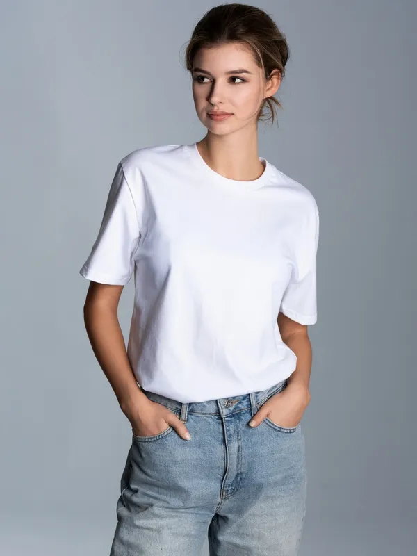 T-Shirt aus 100% Biobaumwolle Weiss-C2C