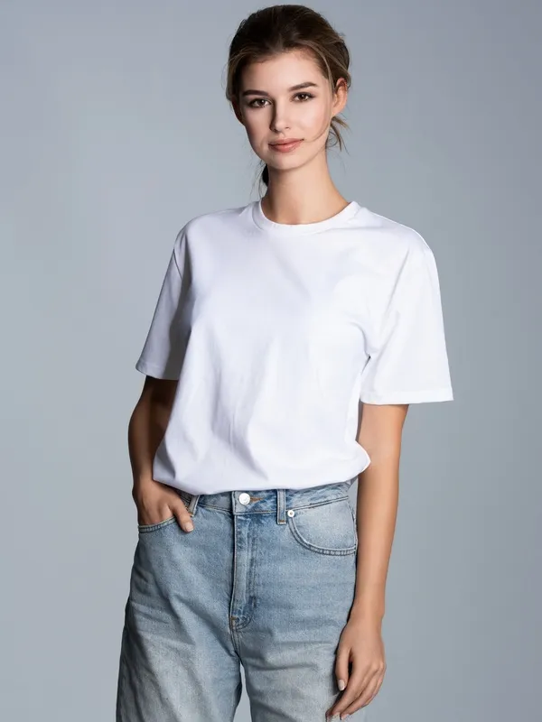 T-Shirt aus 100% Biobaumwolle Weiss-C2C