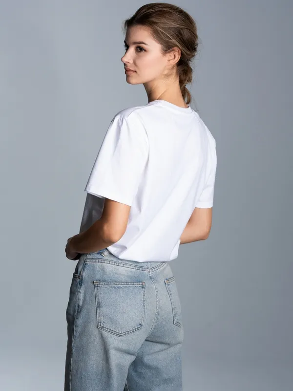 T-Shirt aus 100% Biobaumwolle Weiss-C2C